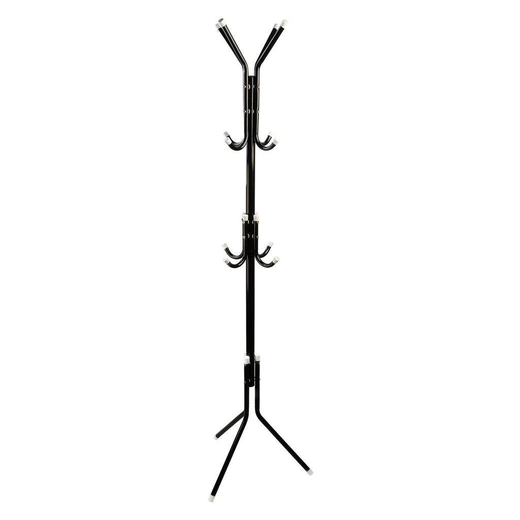 Black-White Options -- 1Pc Standing Coat Hat Rack Organizer (USA Only)