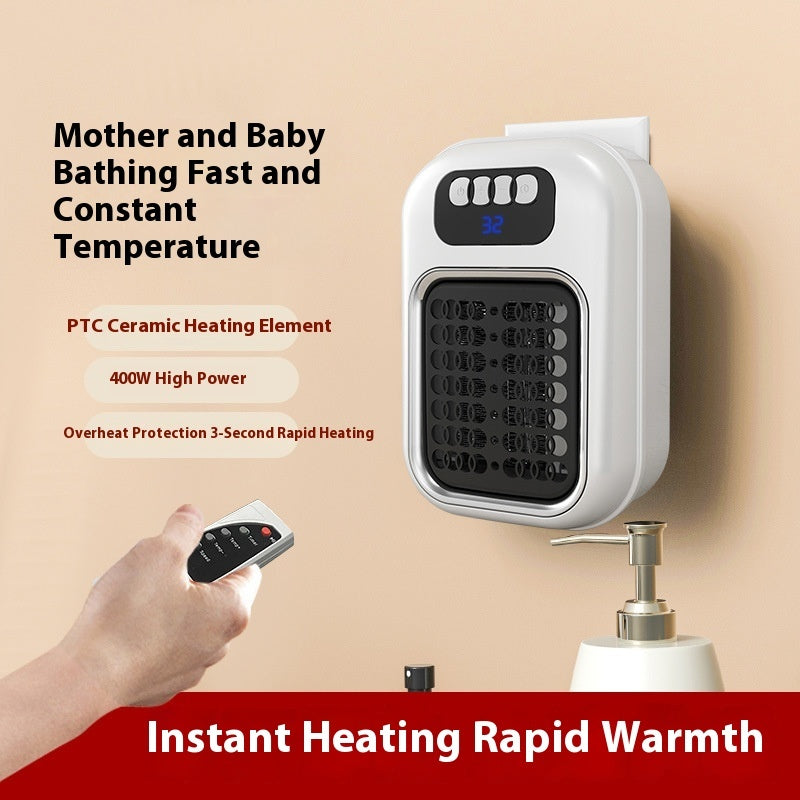 HeatWave Mini Portable Heater – Silent Electric Heater with Remote
