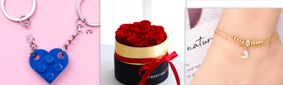 Romantic Eternal Rose Box 💐 Preserved Real Flowers for Bedroom, Desk, or Gift Surprise