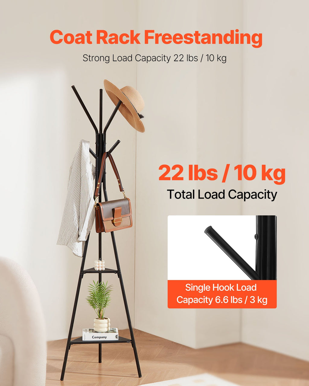 StoreHook Coat Rack with Shelves
