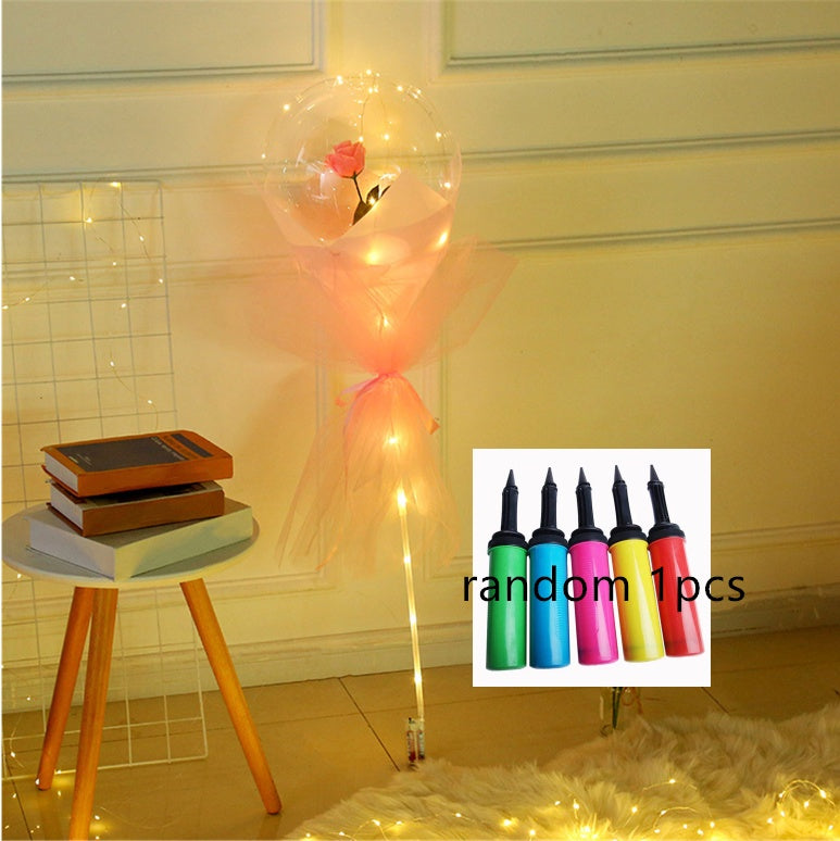 This Glowing Rose Balloon Is Going Viral 🌹 LED Light-Up Bouquet for Gifts & Room Vibes!
