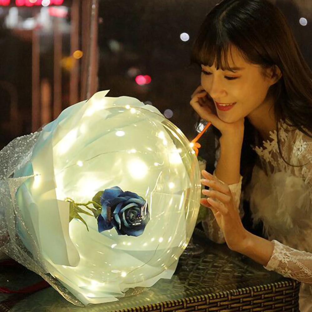 This Glowing Rose Balloon Is Going Viral 🌹 LED Light-Up Bouquet for Gifts & Room Vibes!