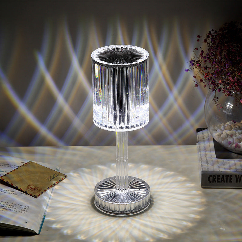 Modern Crystal Table Lamp ✨ Diamond LED Night Light — Stylish Accent for Home or Hotel