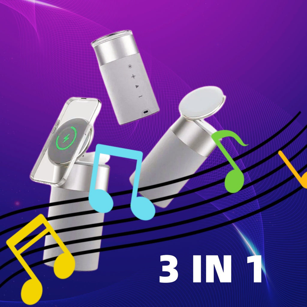 GlowBeat 3-in-1 Smart Charging Speaker Lamp