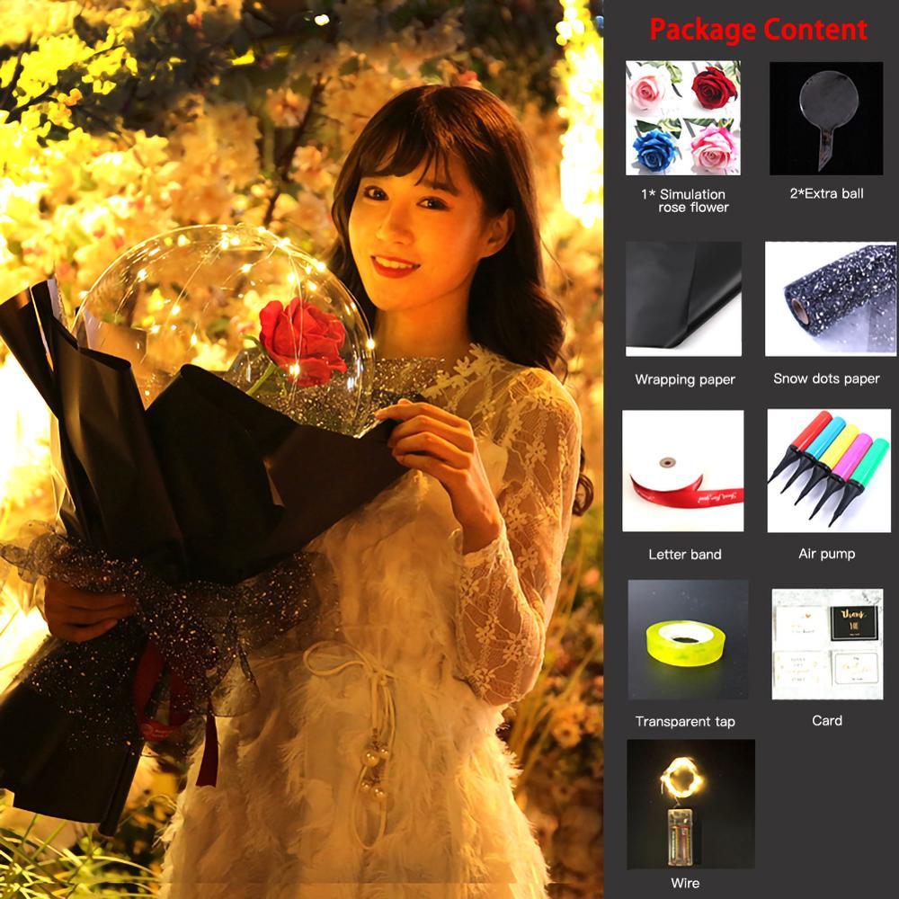 This Glowing Rose Balloon Is Going Viral 🌹 LED Light-Up Bouquet for Gifts & Room Vibes!