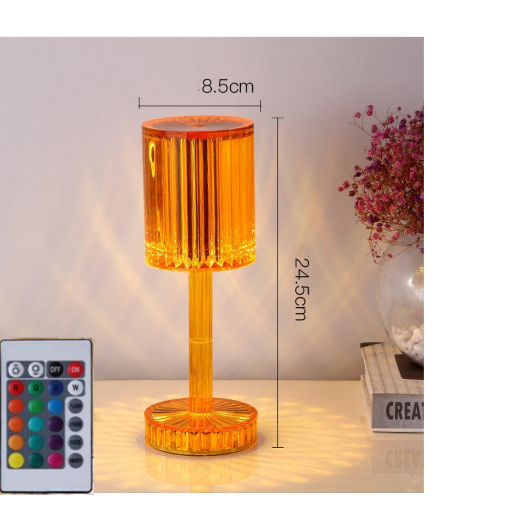 Modern Crystal Table Lamp ✨ Diamond LED Night Light — Stylish Accent for Home or Hotel