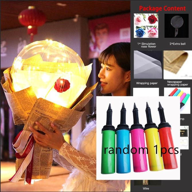 This Glowing Rose Balloon Is Going Viral 🌹 LED Light-Up Bouquet for Gifts & Room Vibes!