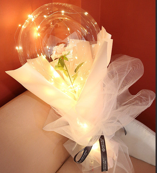 This Glowing Rose Balloon Is Going Viral 🌹 LED Light-Up Bouquet for Gifts & Room Vibes!