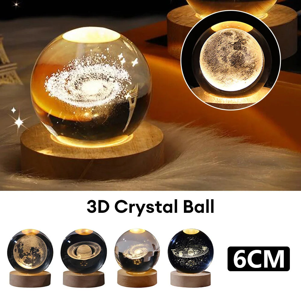 Galaxy Crystal Night Light