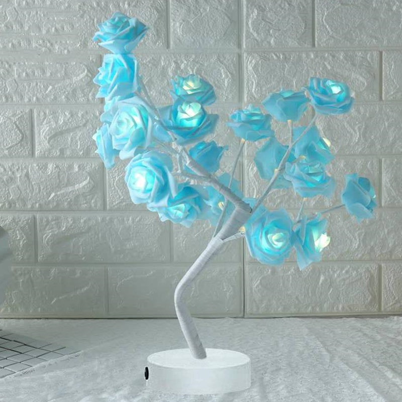 Enchanting Rose Tree Lamp ✨ USB/Battery LED Light for Bedroom, Living Room, or Desk Decor