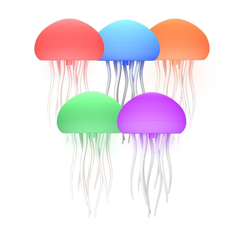 LED Jellyfish Mood Lamp 🪼 Portable Night Light for Bedside, Desk & Room Decor