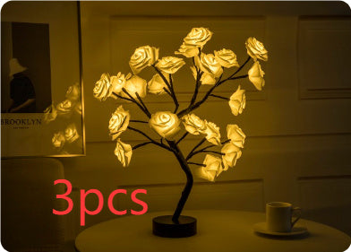 Enchanting Rose Tree Lamp ✨ USB/Battery LED Light for Bedroom, Living Room, or Desk Decor