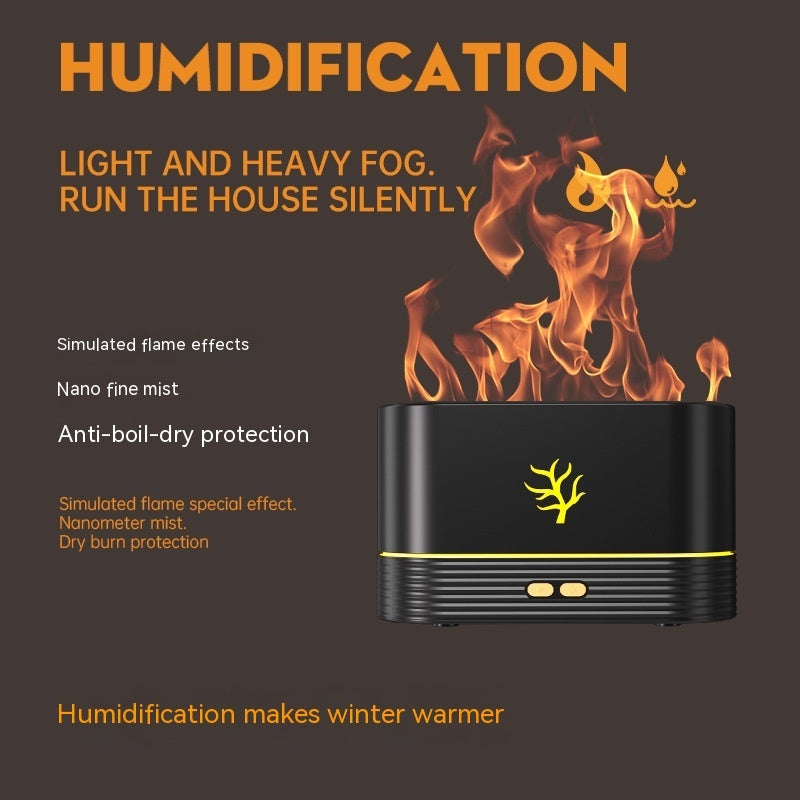 Flame Mist LED Fire Effect Humidifier