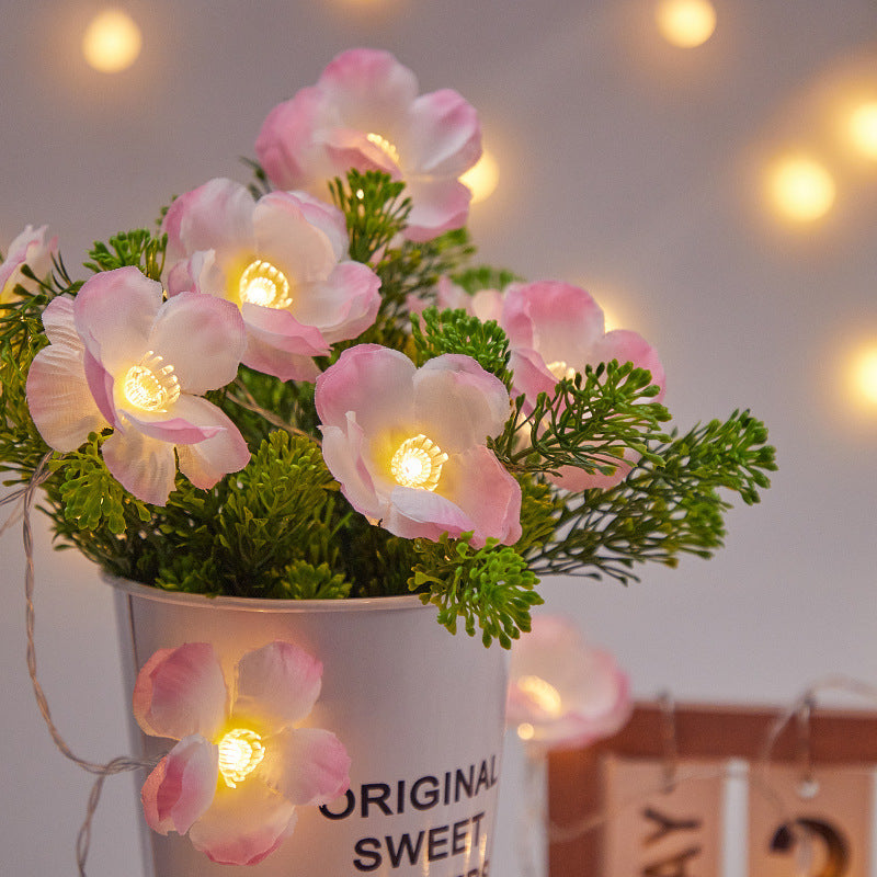 Decoration LED Simulation Butterfly Orchid Light String