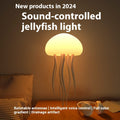 LED Jellyfish Mood Lamp 🪼 Portable Night Light for Bedside, Desk & Room Decor
