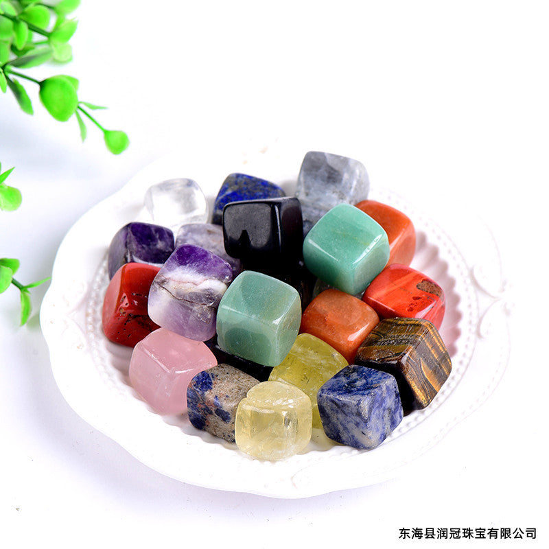 Natural Crystal Cube 🔹 Decorative Rough Stone for Energy Healing, Pendulum, and Aroma Diffuser