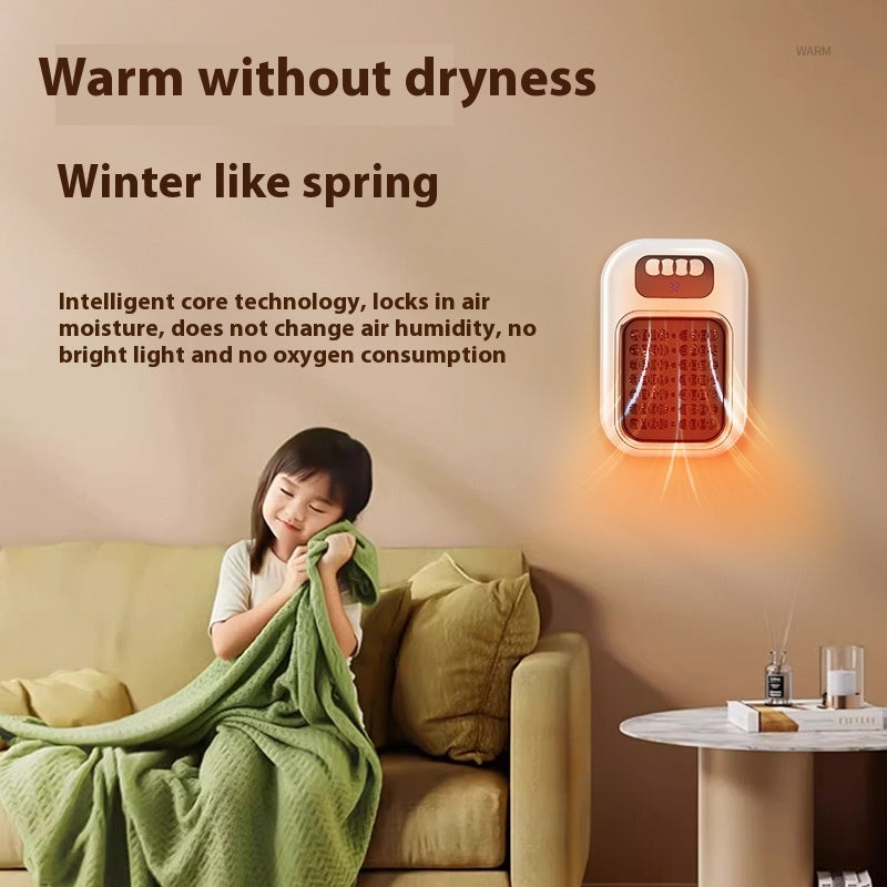 HeatWave Mini Portable Heater – Silent Electric Heater with Remote